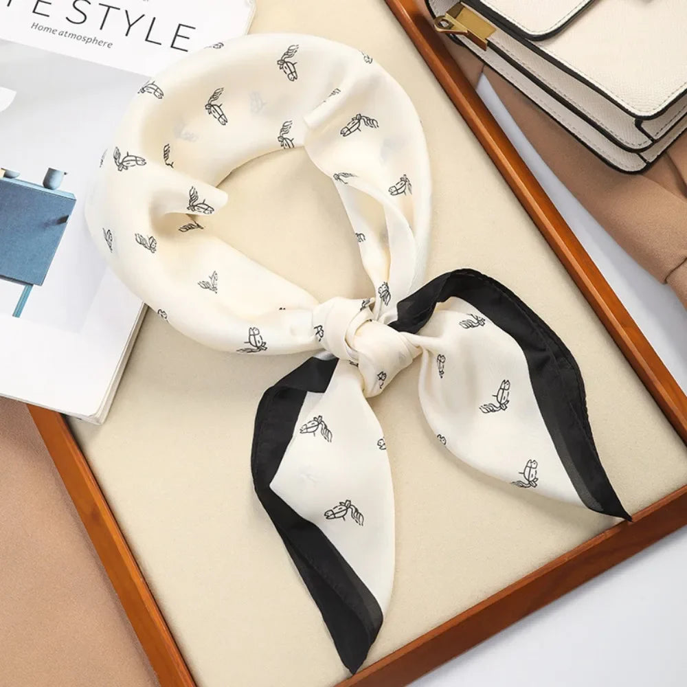 Elegant Square Silk Scarf