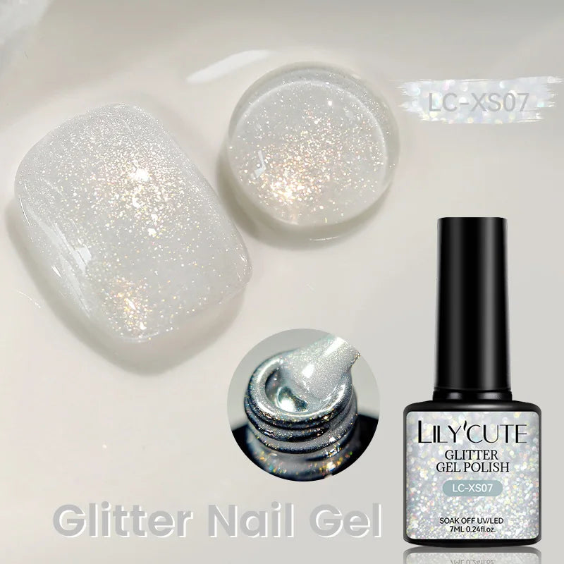 LILYCUTE Glitter Nail Gel Polish