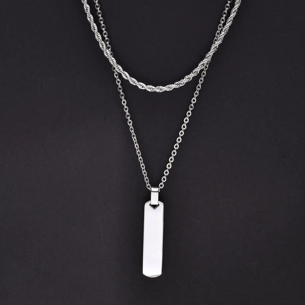 Mprainbow Vertical Layer Necklace