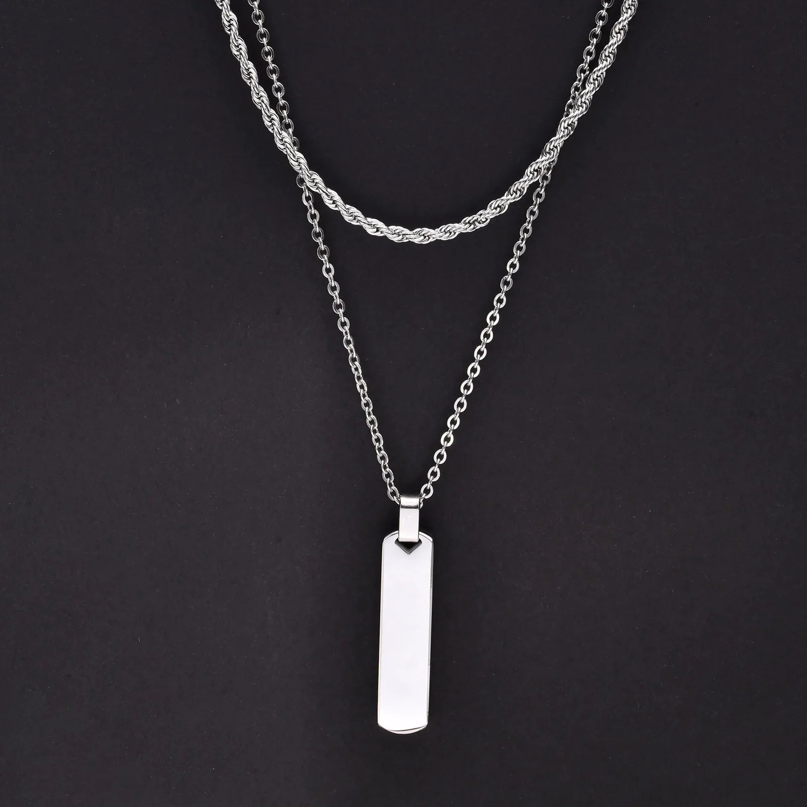 Mprainbow Vertical Layer Necklace