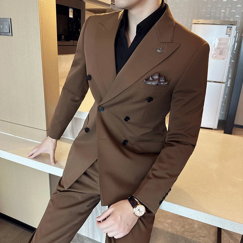 Italian Double-Breasted Luxury Tuxedo