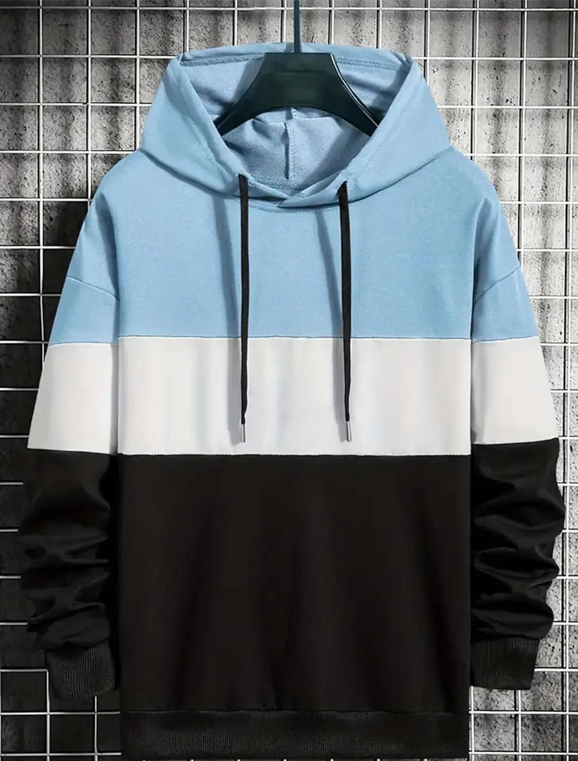 3D Color Block Hoodie