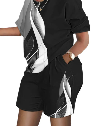 Women’s Printed Shorts Suit
