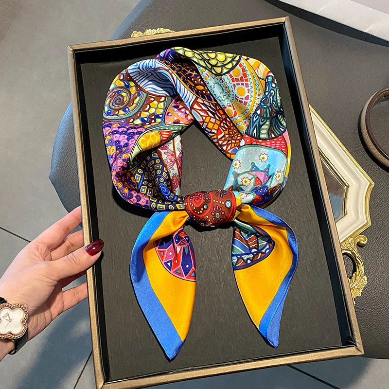 Skinny Silk Bag Ribbon Scarf