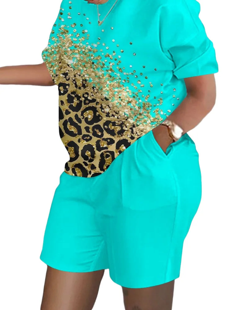 Women’s Printed Shorts Suit