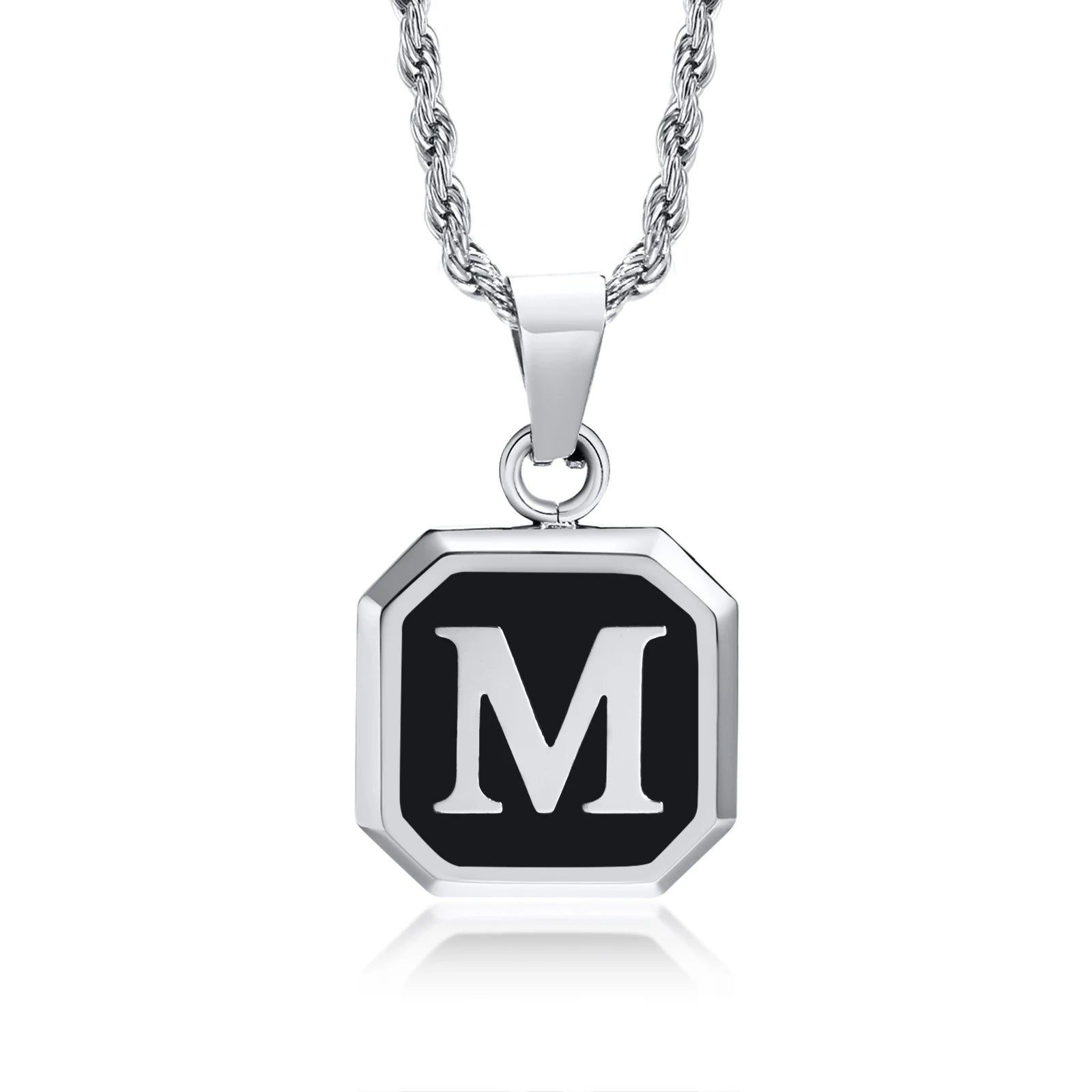 Initials Letter Pendant Necklace