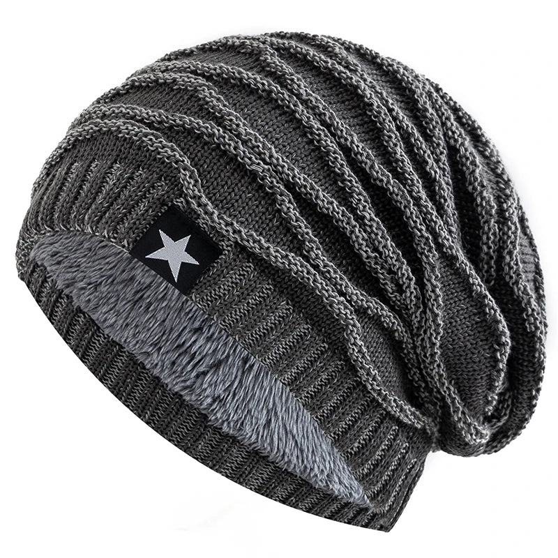 Unisex Fur-Lined Winter Beanie