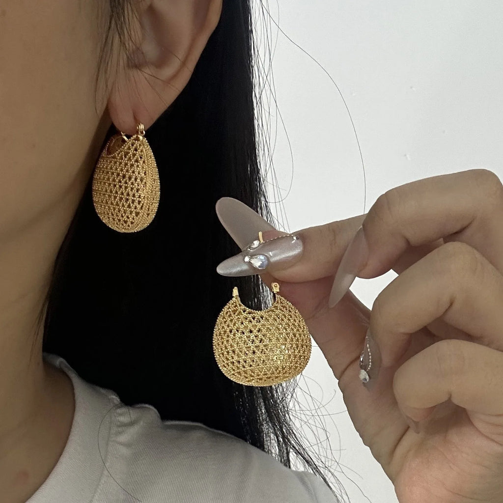 Minimal Silver Ball Hoops