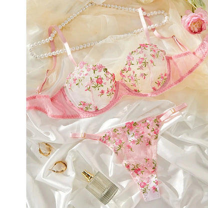 Delicate Floral Lingerie