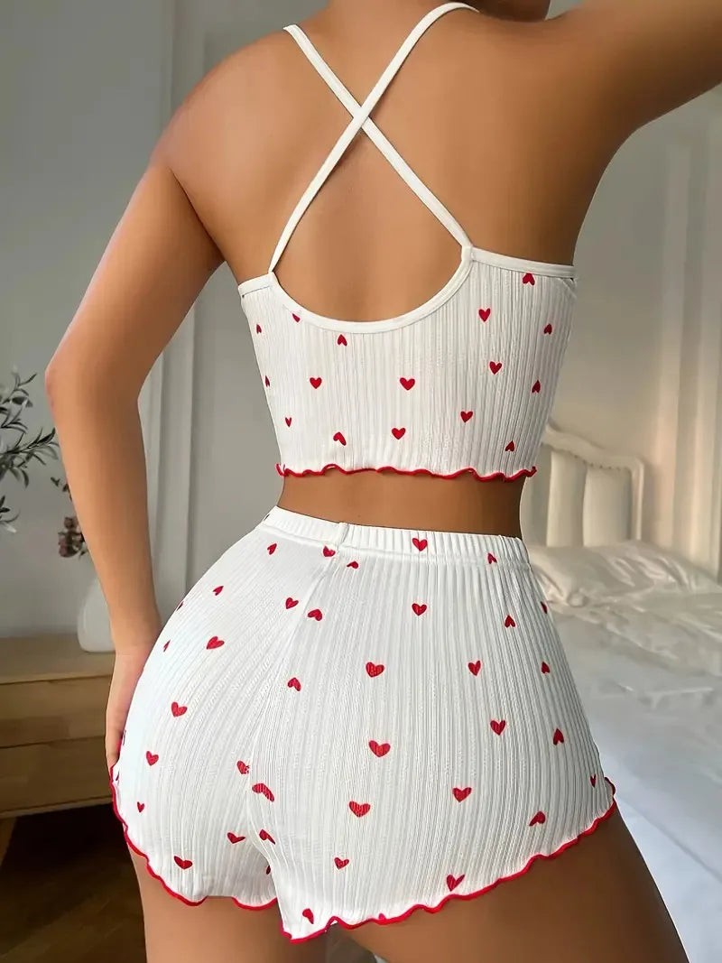 Women’s Heart Print Loungewear