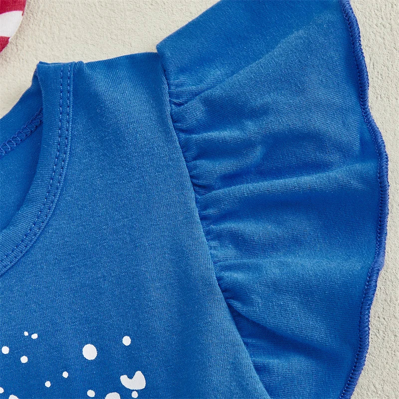 Baby Girl 4th of July Romper