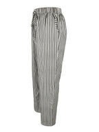 Striped Drawstring Baggy Trousers