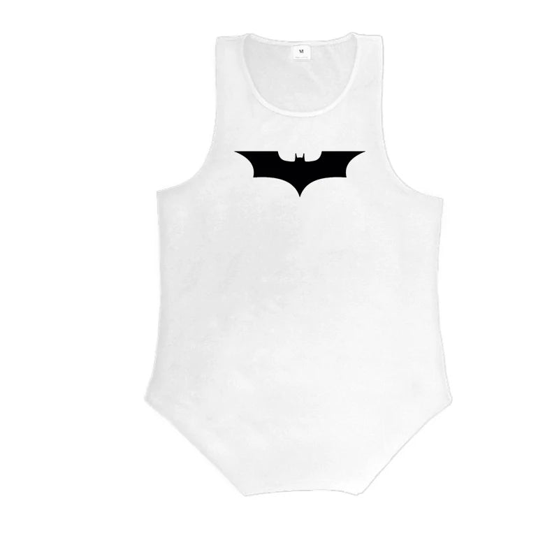 Bat Print Bodybuilding Tank Top