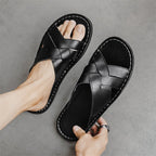 Handmade Leather Beach Slippers