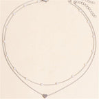 Pearl Heart Choker Necklace