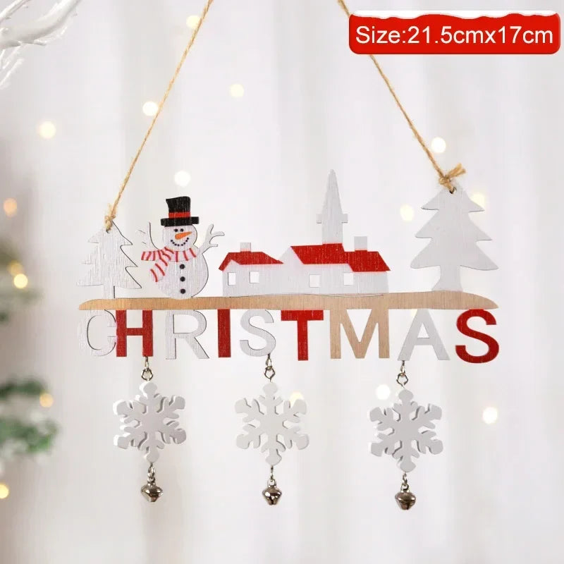 Wooden Hanging Christmas Decor