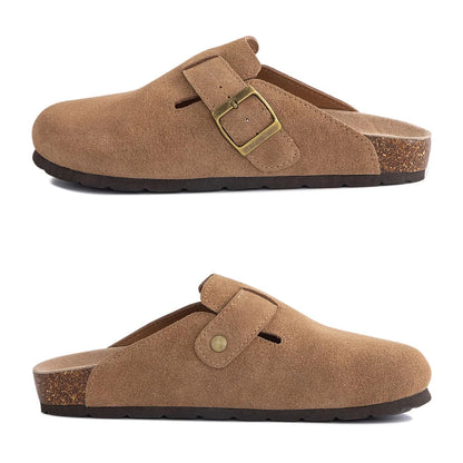 Suede Cork Clogs