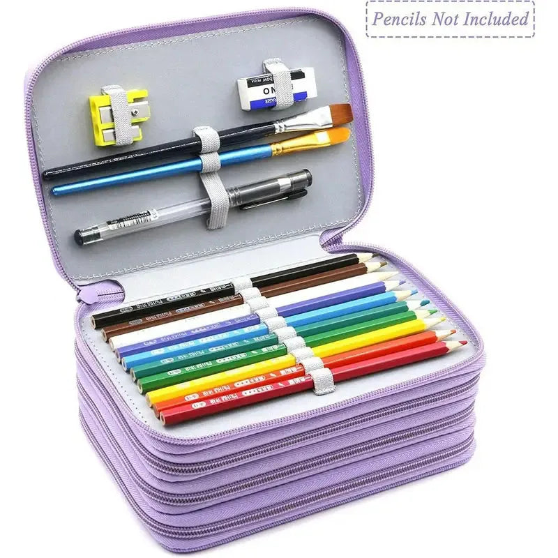 72-Slot Pencil Organizer Bag