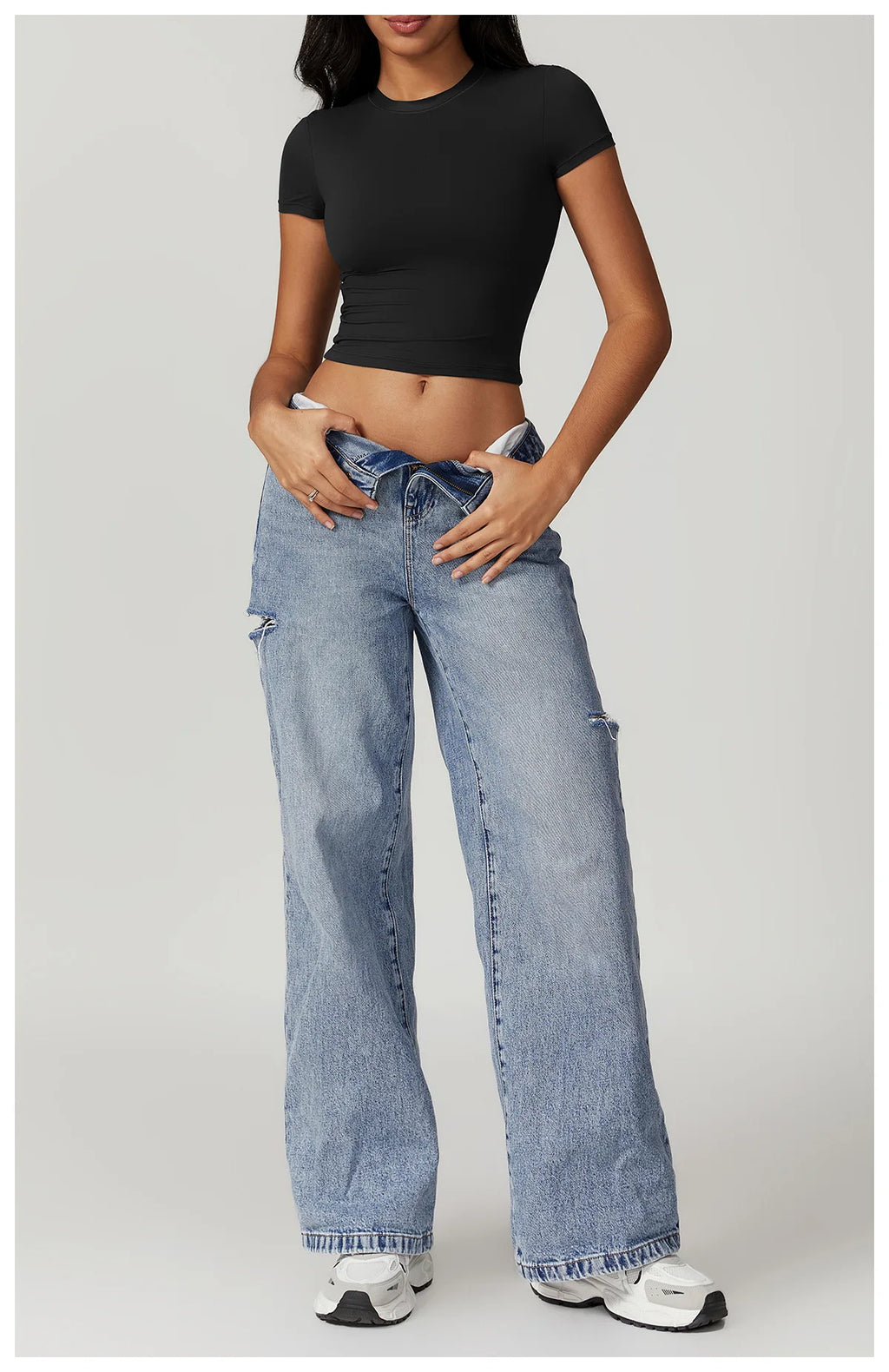 Nylon Short Sleeve True-To-Size Fit Crop Top