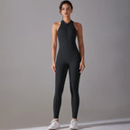 Nylon Solid Sleeveless True-To-Size Fit Shaping Bodysuit