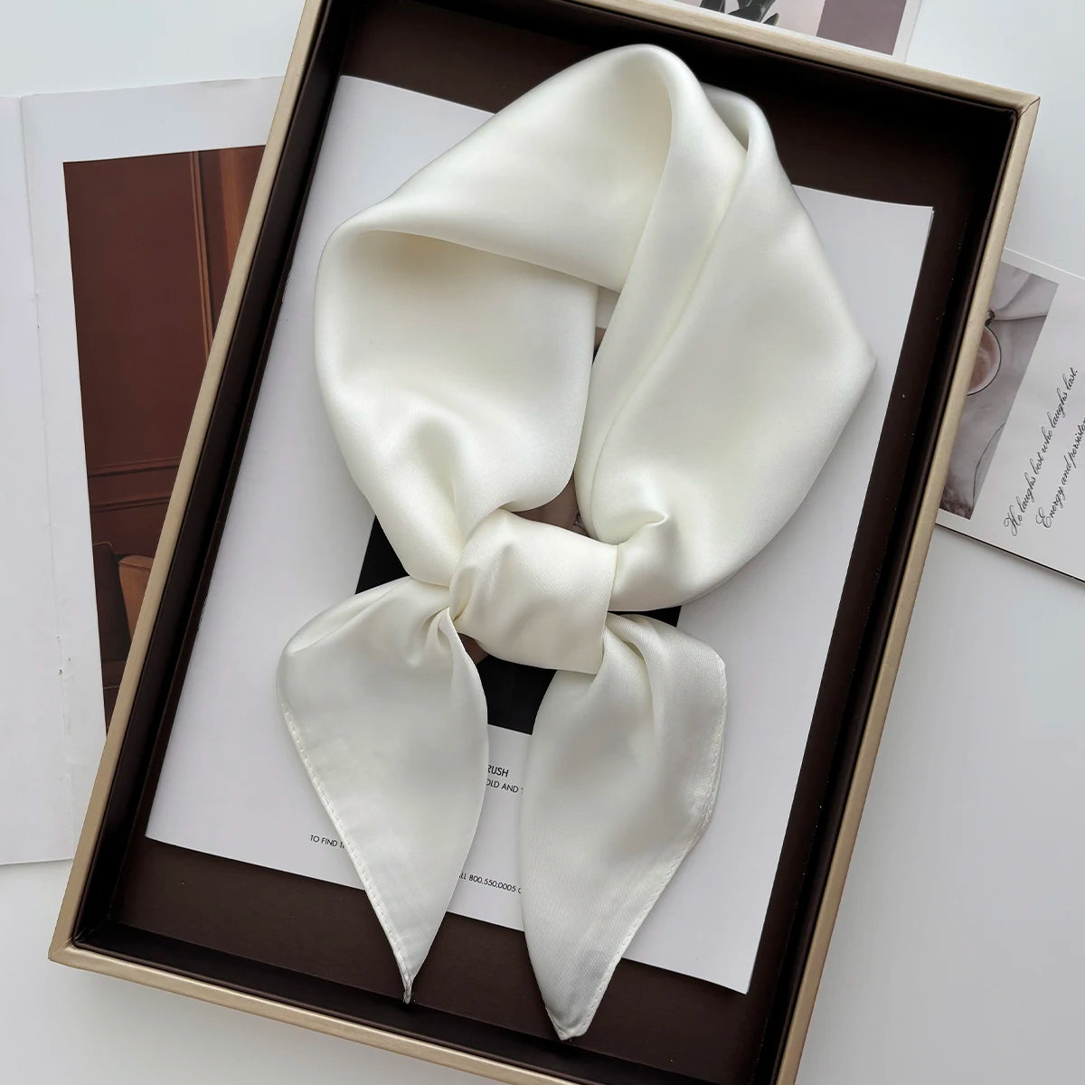 Solid Color Square Bandana Scarf