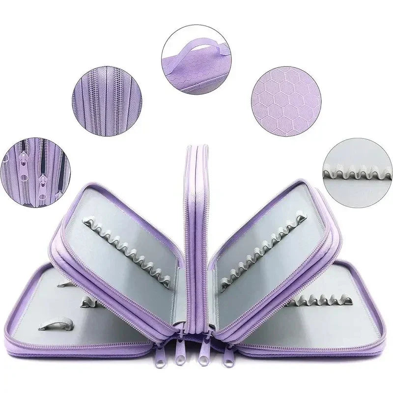 72-Slot Pencil Organizer Bag