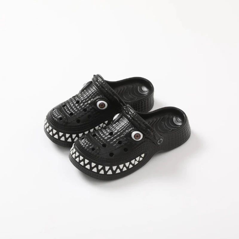 Crocodile Print House Clogs