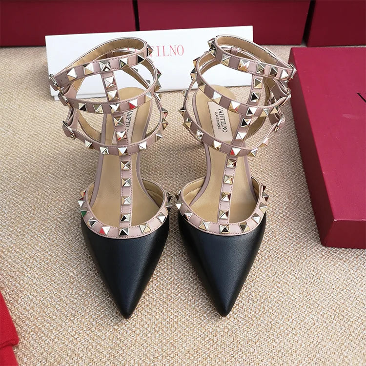 Patent Leather Ankle-Strap Sandals