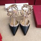 Patent Leather Ankle-Strap Sandals