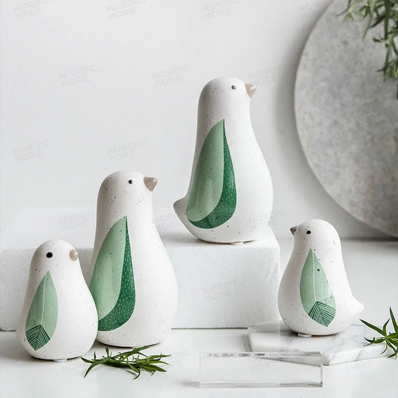 Cute Birds Ceramic Ornaments