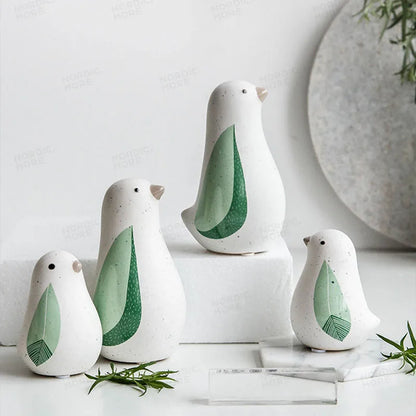 Cute Birds Ceramic Ornaments
