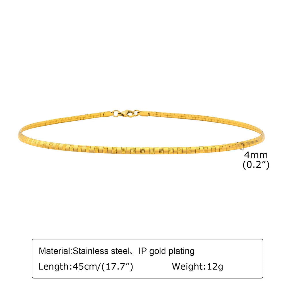 Open Collar Choker Necklace