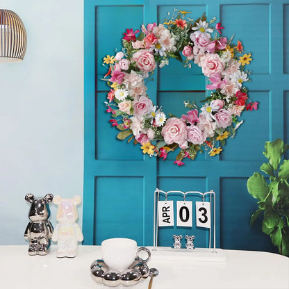 Spring Summer Flower Wreath