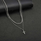 Vnox Star Pendant Necklace Set
