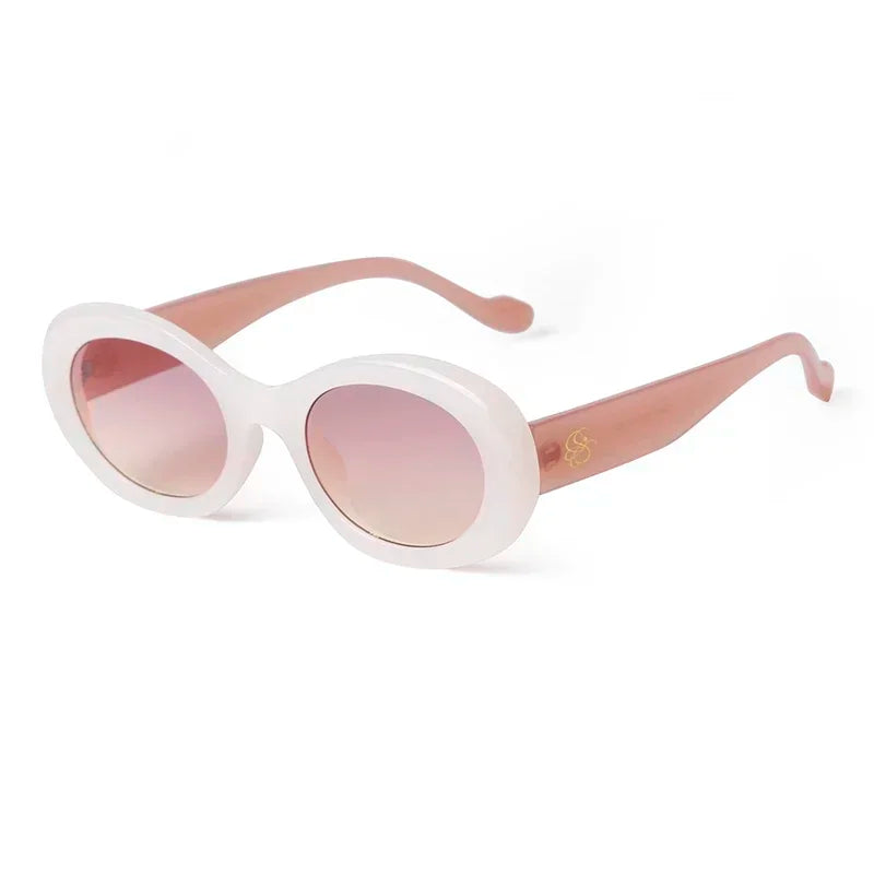 ZXIAC Oval Frame Vintage Sunglasses