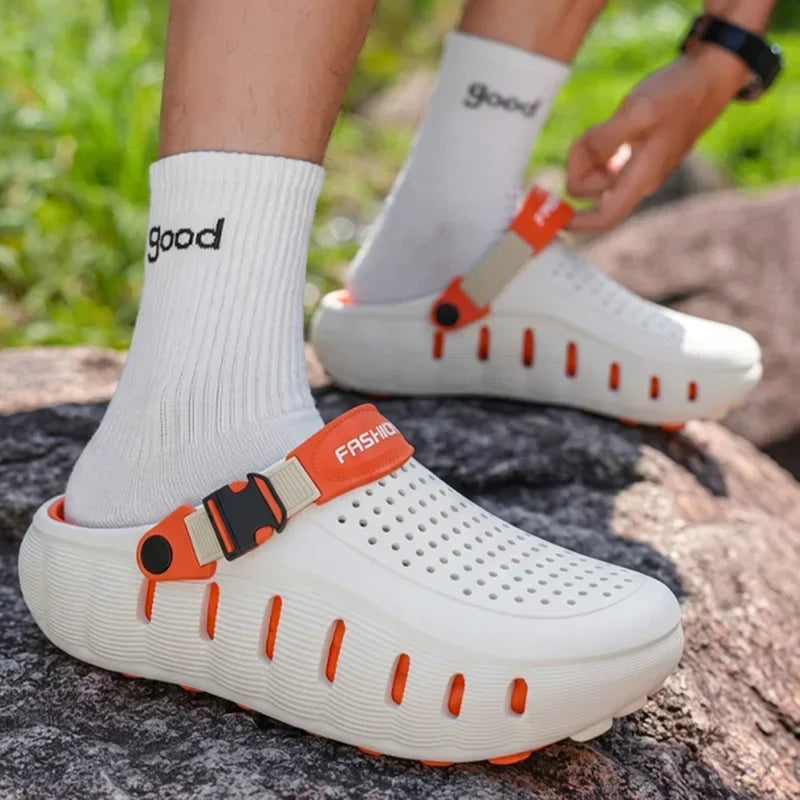 Patchwork EVA Water Clogs