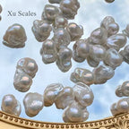 Baroque Pearl Silver Stud Earrings