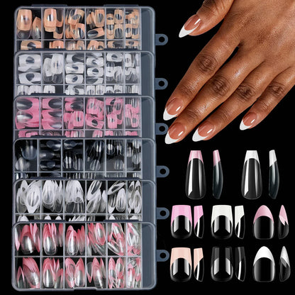Multicolor Acrylic Nail Tips
