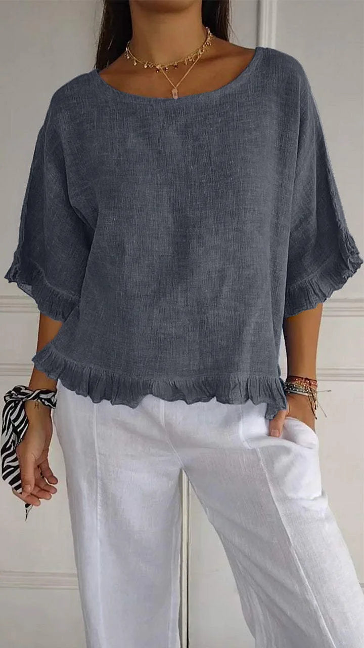 Loose Pullover Blouse