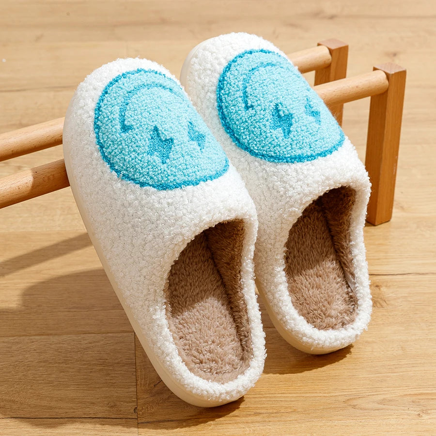 Fluffy Smile Slippers