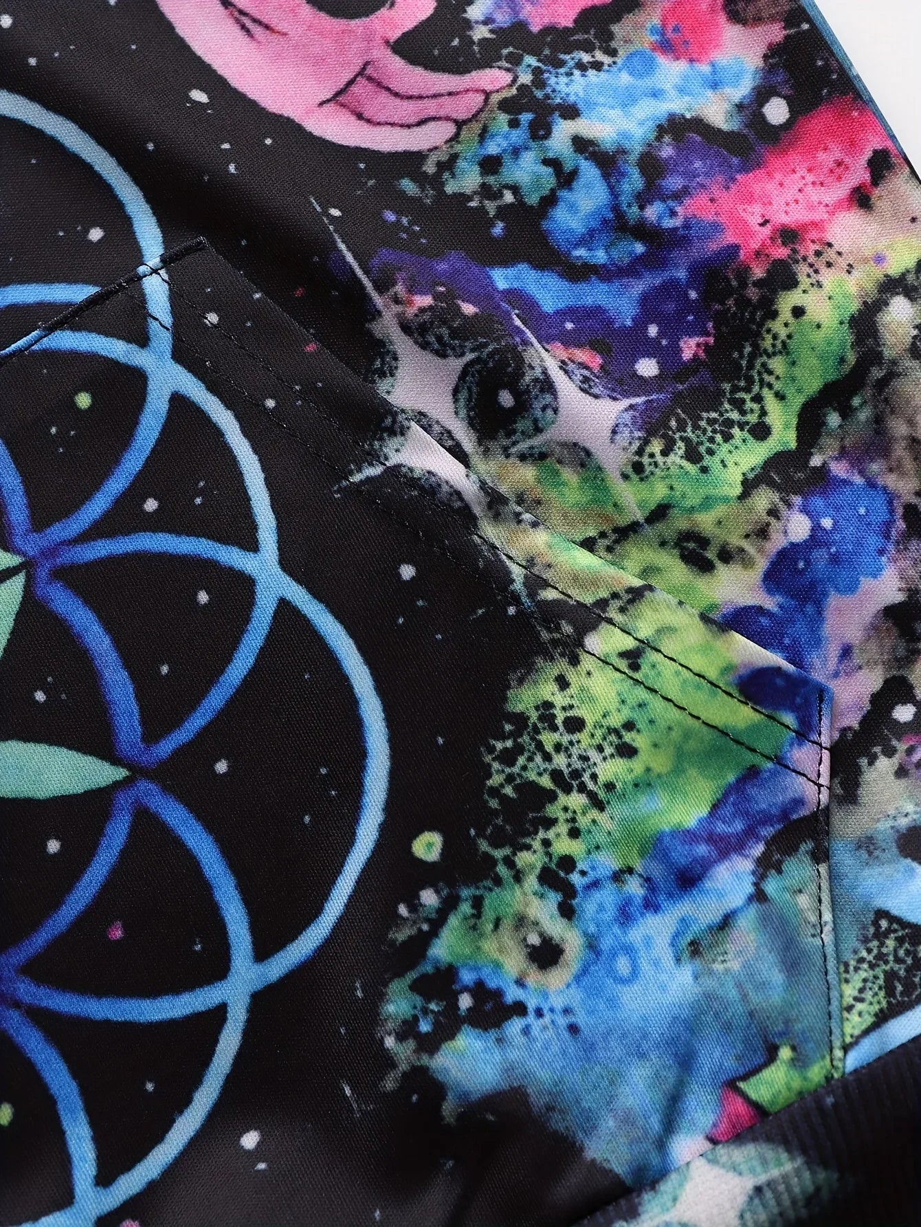 3D Graphic Loose Hoodie