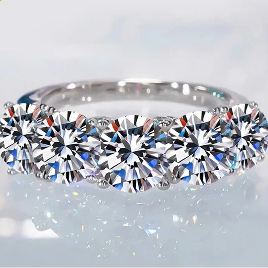 Women’s Moissanite Sterling Silver Ring