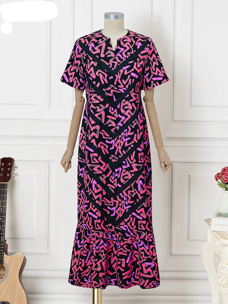 Bohemian Printed Maxi Dress