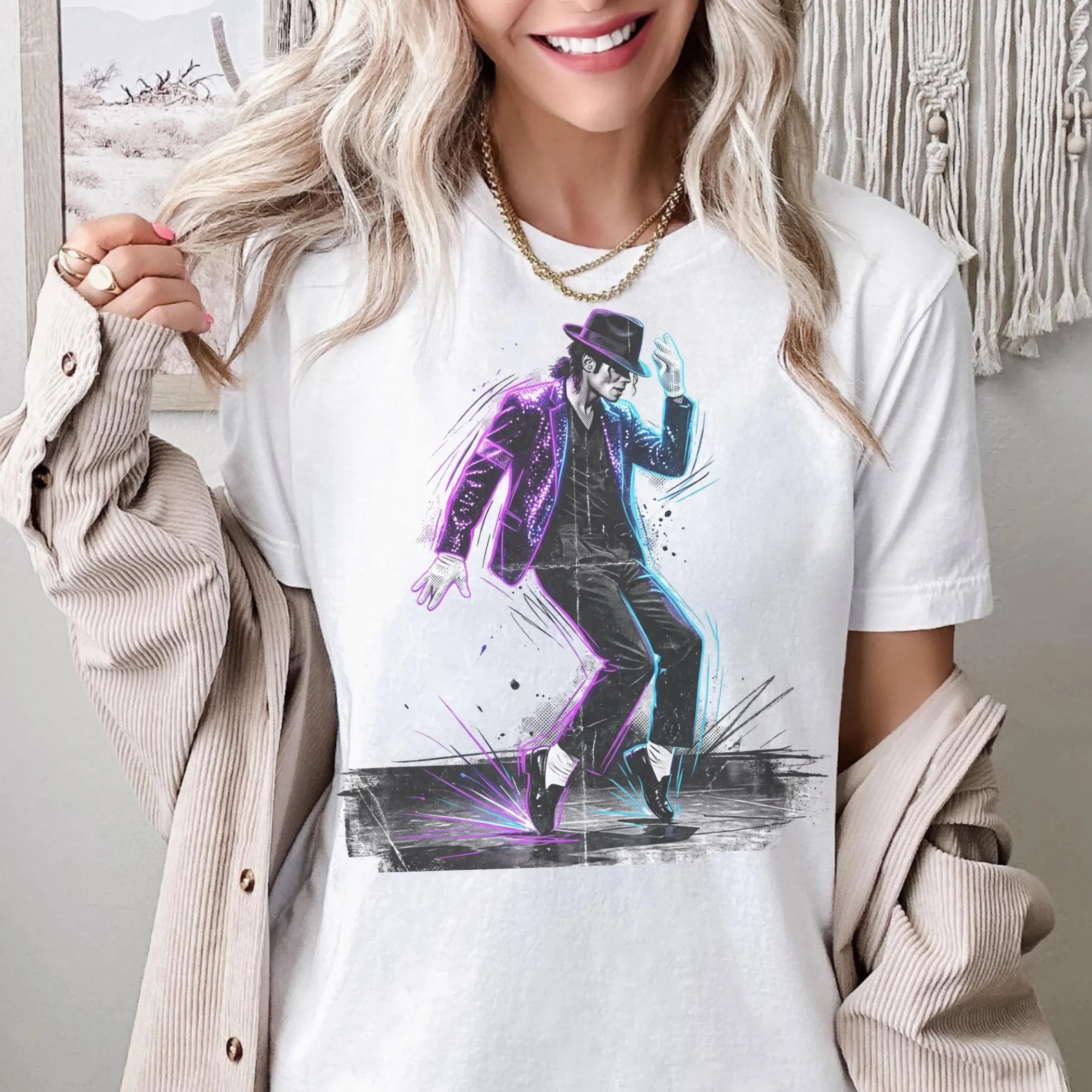 Vintage Style Graphic Print T-Shirt