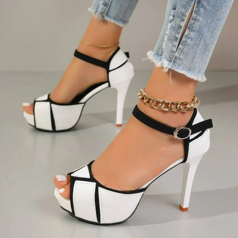 Top Sandals Fish Mouth Platform