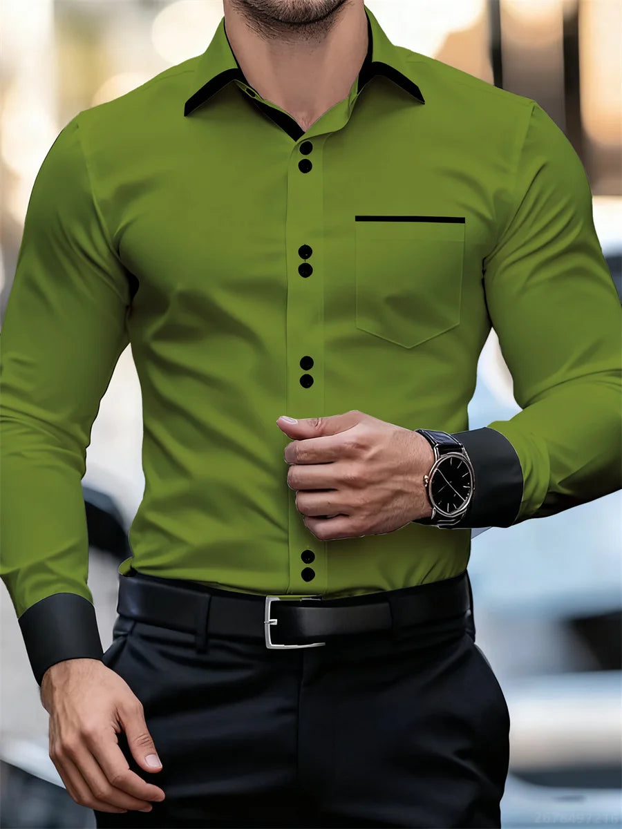 Printed Casual Collar Long Sleeve Shirt