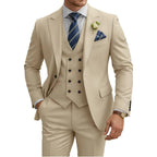 Three-Piece Double-Breasted Formal Tuxedo