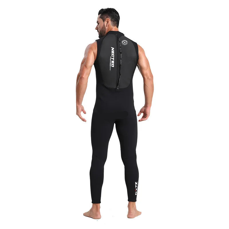 Sleeveless Freediving Neoprene Wetsuit
