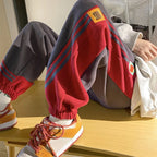 Spliced Cotton Terry Sweatpants