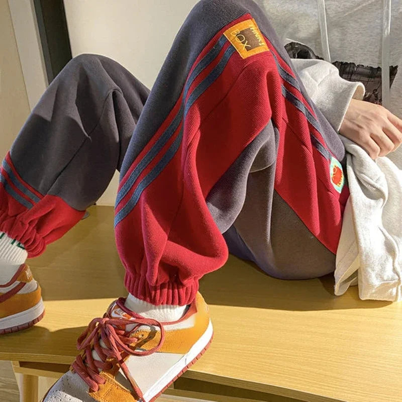 Spliced Cotton Terry Sweatpants